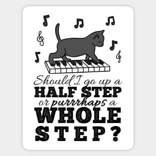 Music Theory Cat Pun Sticker